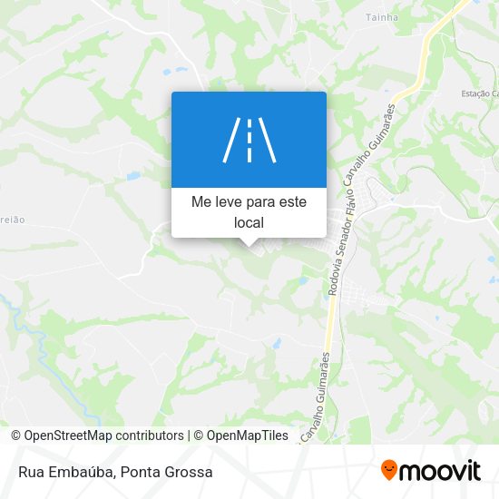 Rua Embaúba mapa