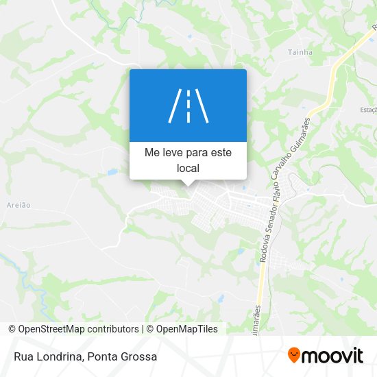 Rua Londrina mapa