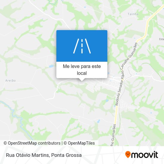 Rua Otávio Martins mapa