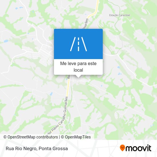 Rua Rio Negro mapa
