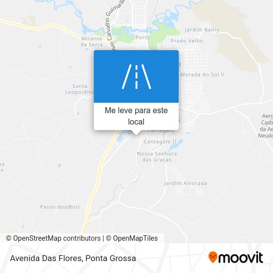 Avenida Das Flores mapa