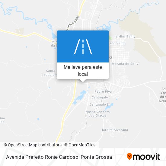 Avenida Prefeito Ronie Cardoso mapa