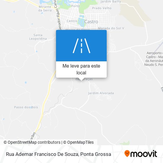 Rua Ademar Francisco De Souza mapa