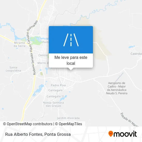 Rua Alberto Fontes mapa