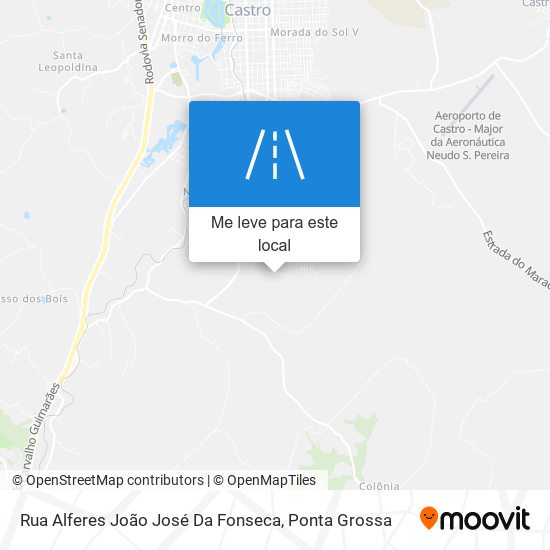 Rua Alferes João José Da Fonseca mapa