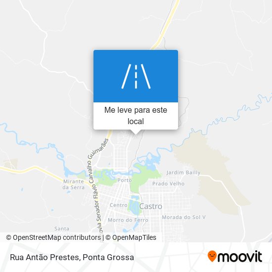 Rua Antão Prestes mapa