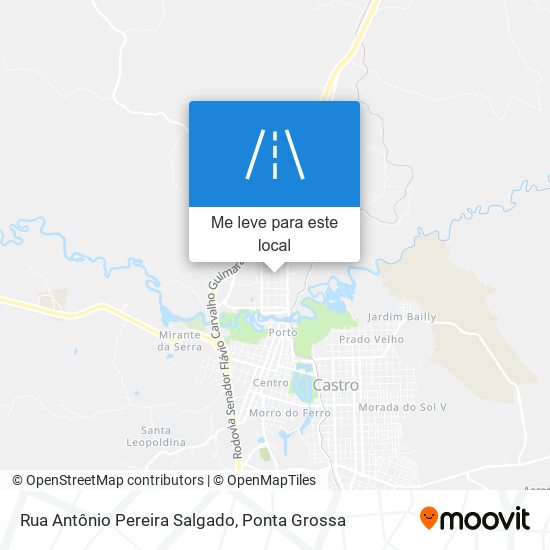 Rua Antônio Pereira Salgado mapa