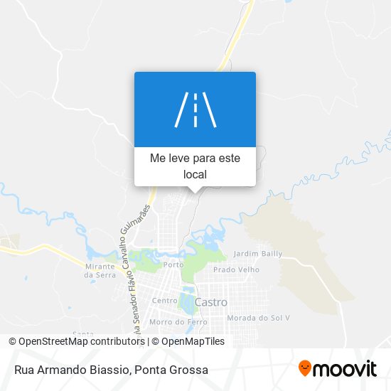 Rua Armando Biassio mapa