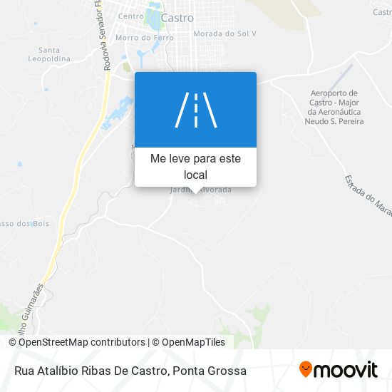 Rua Atalíbio Ribas De Castro mapa