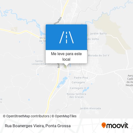 Rua Boanerges Vieira mapa