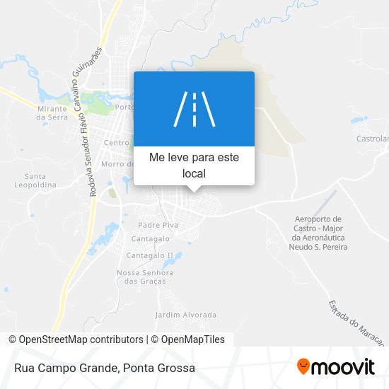 Rua Campo Grande mapa