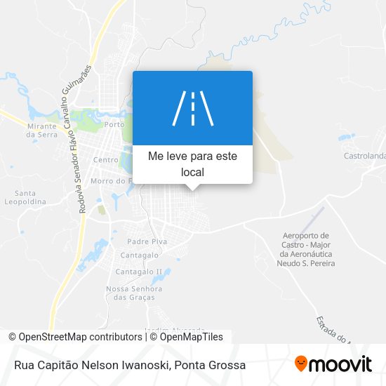 Rua Capitão Nelson Iwanoski mapa
