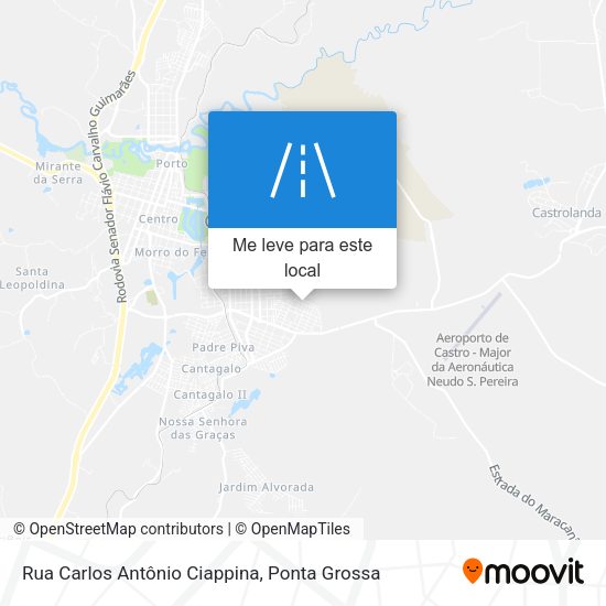 Rua Carlos Antônio Ciappina mapa