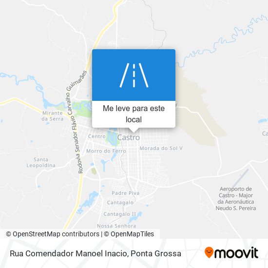 Rua Comendador Manoel Inacio mapa