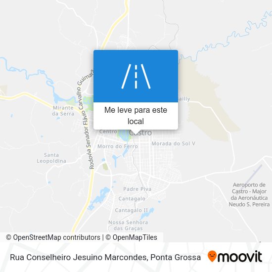 Rua Conselheiro Jesuino Marcondes mapa