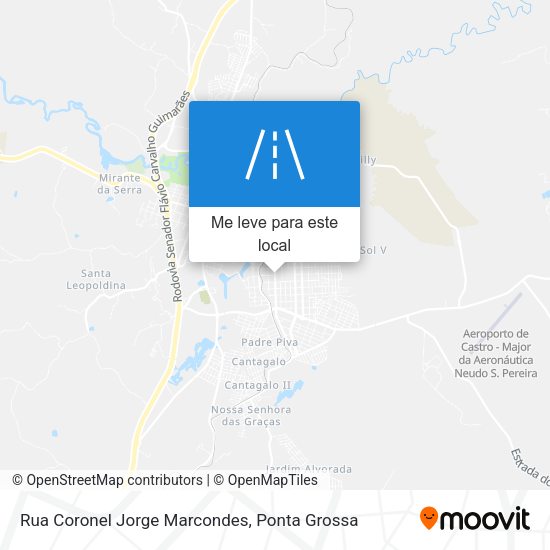 Rua Coronel Jorge Marcondes mapa