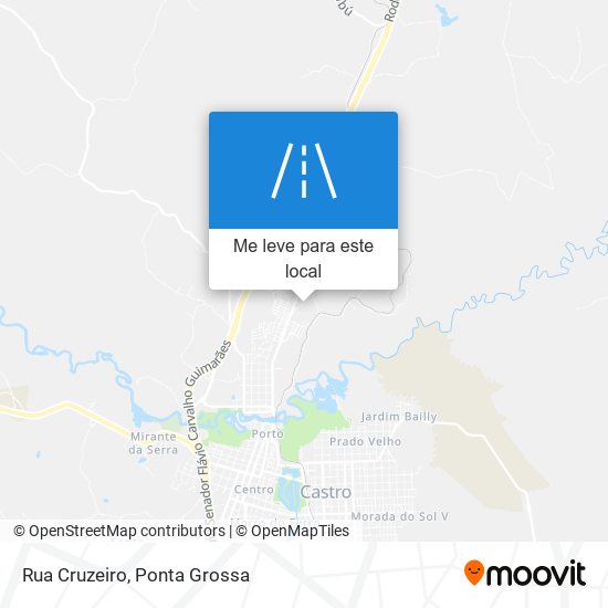 Rua Cruzeiro mapa