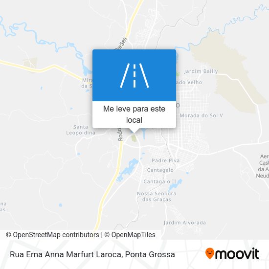 Rua Erna Anna Marfurt Laroca mapa
