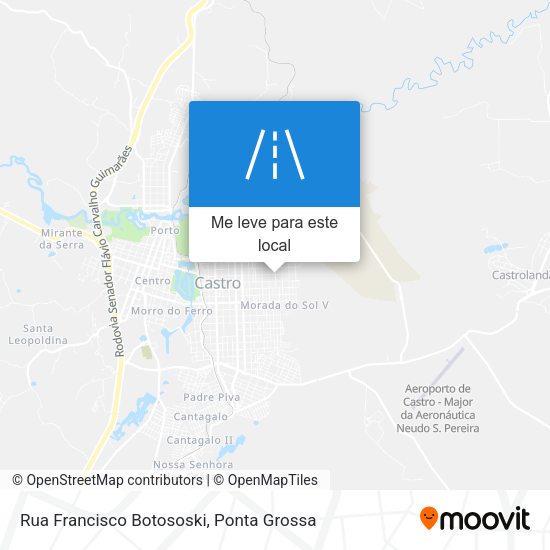 Rua Francisco Botososki mapa