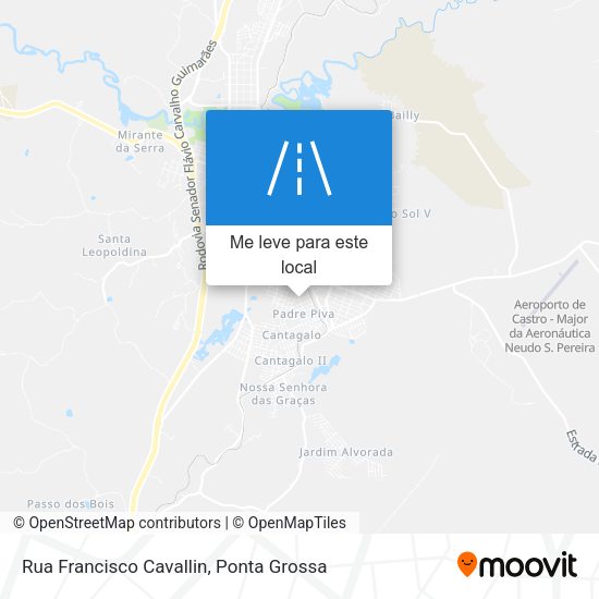Rua Francisco Cavallin mapa