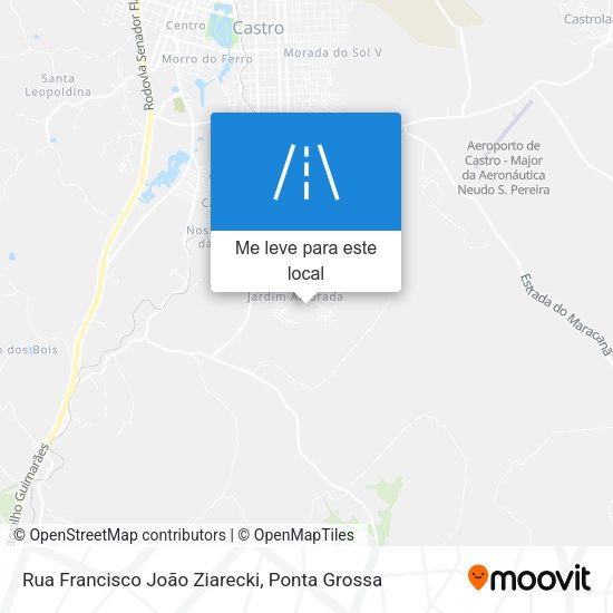 Rua Francisco João Ziarecki mapa