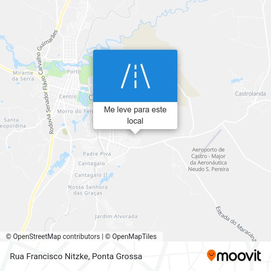 Rua Francisco Nitzke mapa