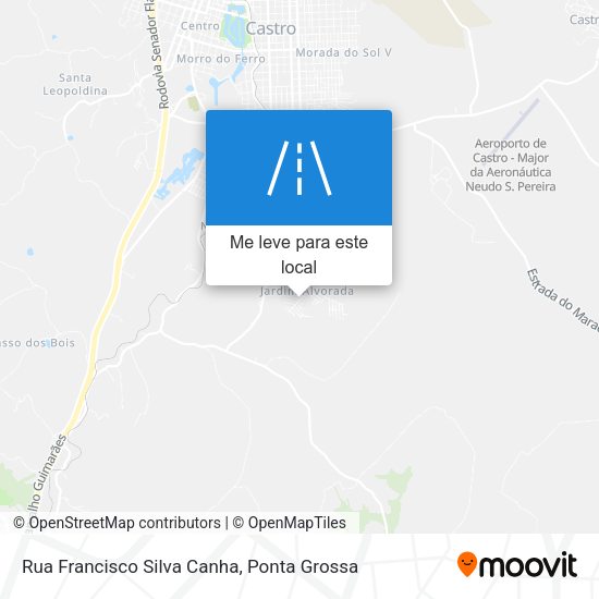 Rua Francisco Silva Canha mapa