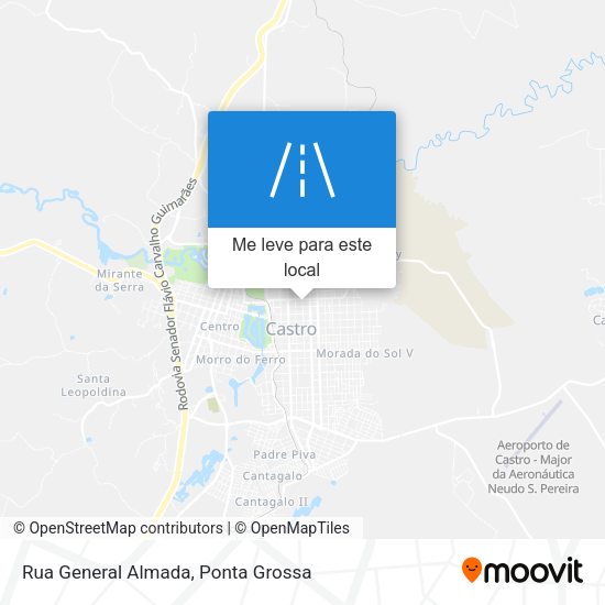 Rua General Almada mapa