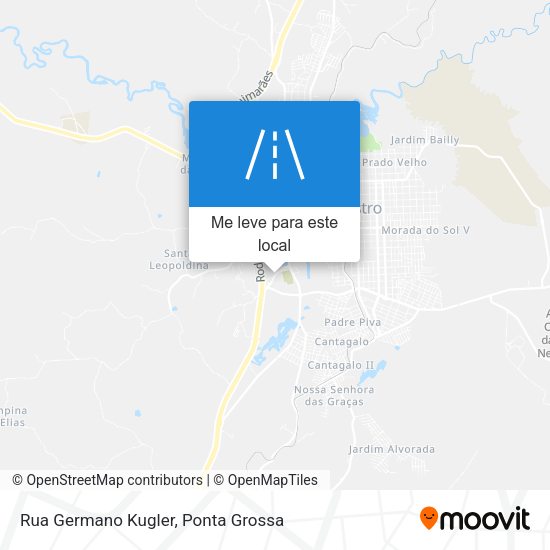 Rua Germano Kugler mapa
