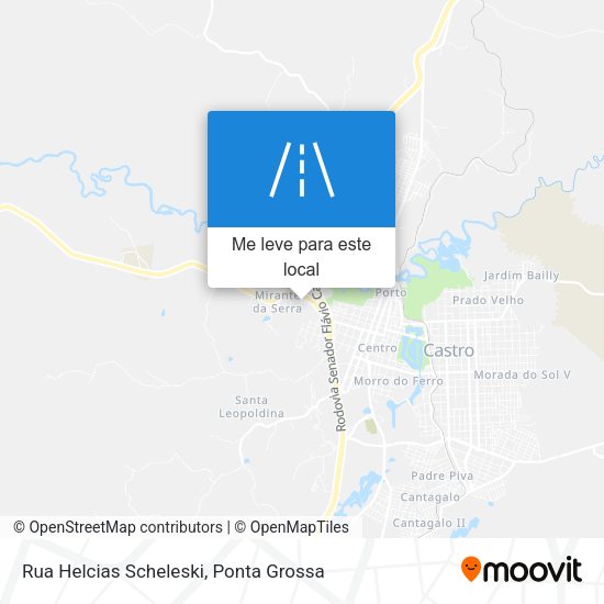 Rua Helcias Scheleski mapa