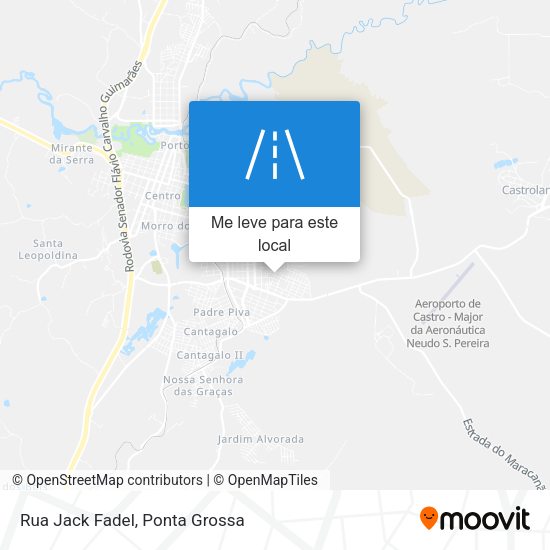 Rua Jack Fadel mapa
