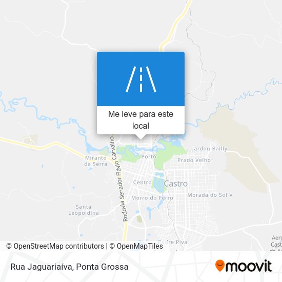 Rua Jaguariaíva mapa