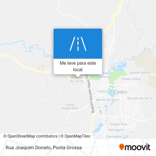 Rua Joaquim Donato mapa