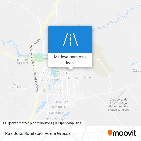 Rua José Bonifácio mapa