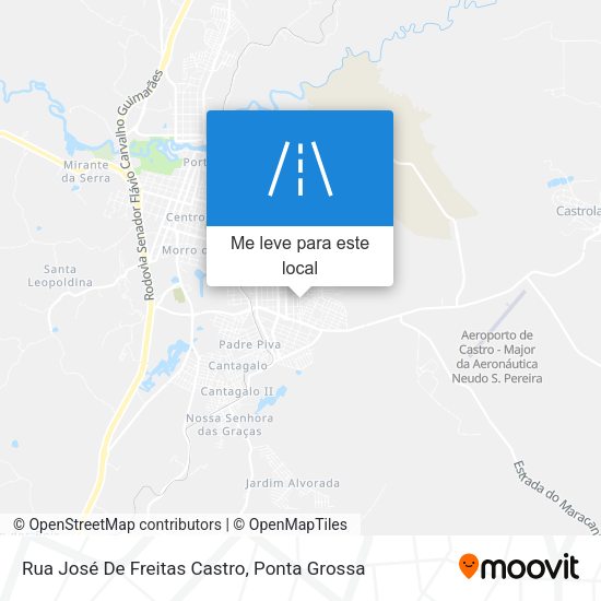 Rua José De Freitas Castro mapa