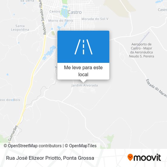 Rua José Elizeor Priotto mapa
