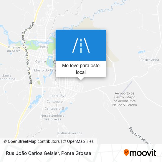 Rua João Carlos Geisler mapa