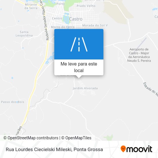 Rua Lourdes Ciecielski Mileski mapa