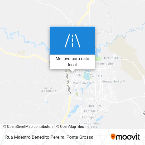 Rua Maestro Benedito Pereira mapa