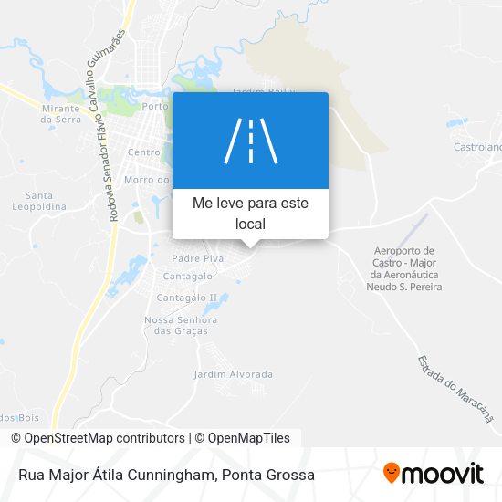 Rua Major Átila Cunningham mapa