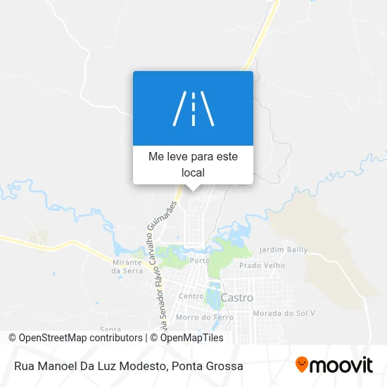 Rua Manoel Da Luz Modesto mapa