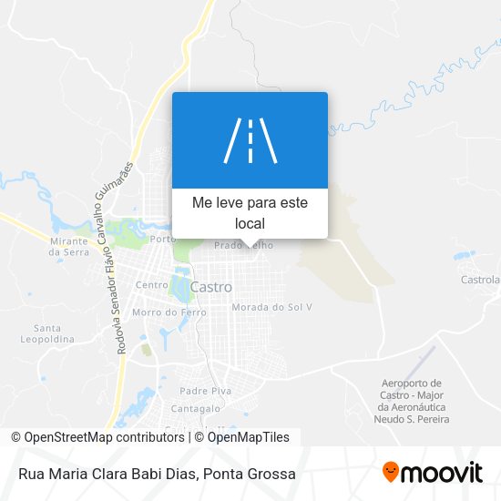 Rua Maria Clara Babi Dias mapa