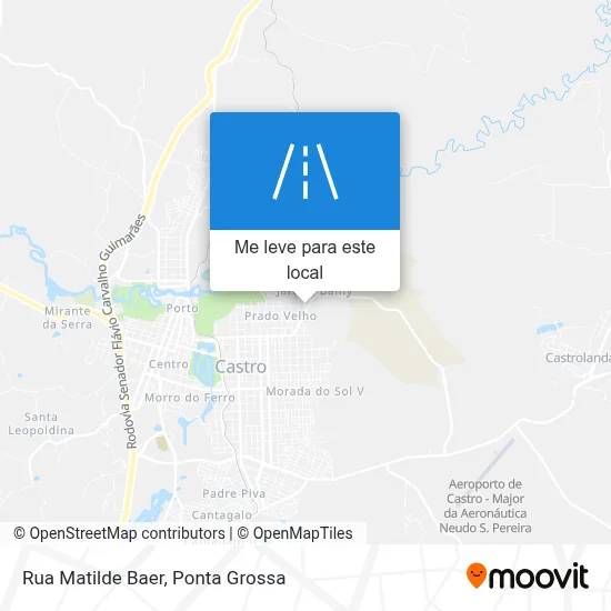 Rua Matilde Baer mapa