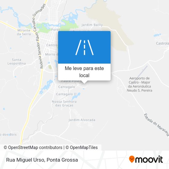 Rua Miguel Urso mapa