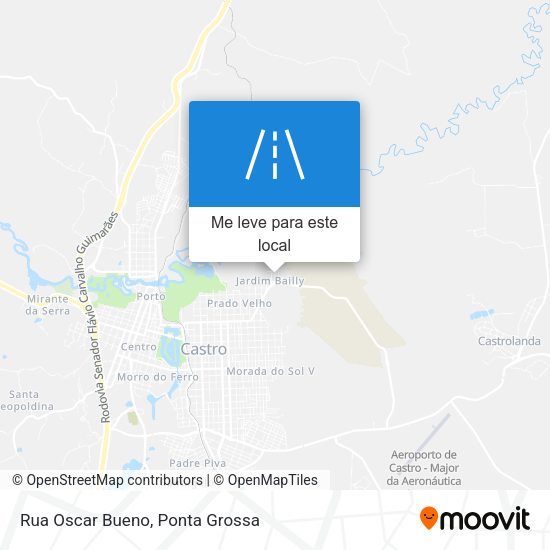 Rua Oscar Bueno mapa