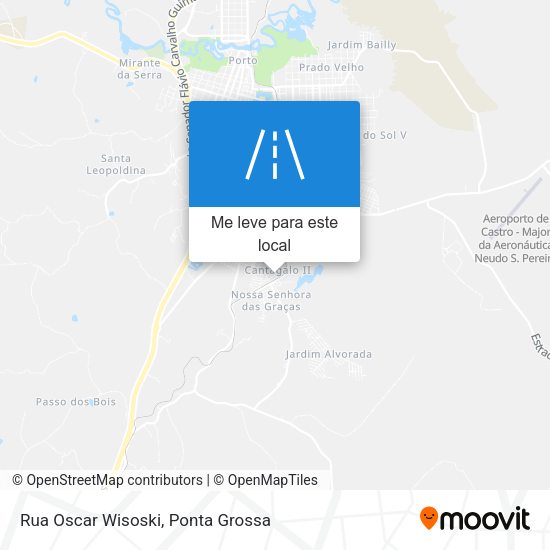 Rua Oscar Wisoski mapa