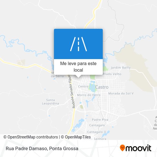 Rua Padre Damaso mapa