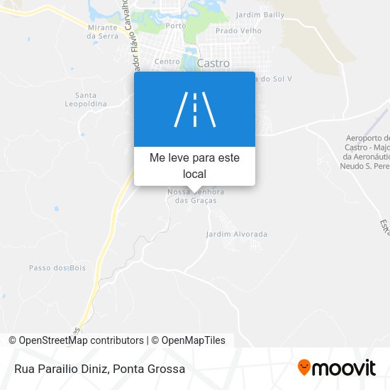 Rua Parailio Diniz mapa