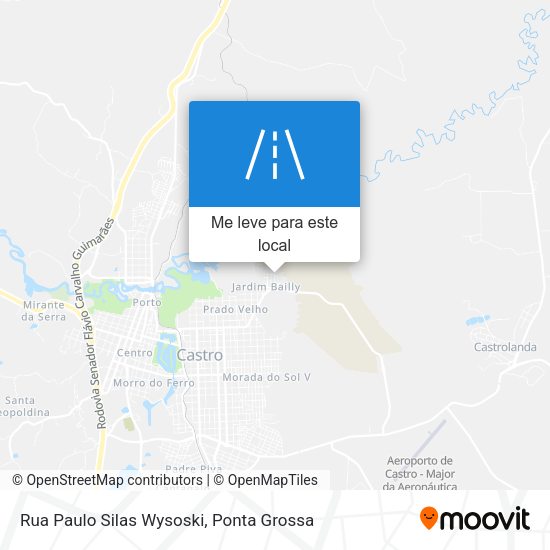 Rua Paulo Silas Wysoski mapa