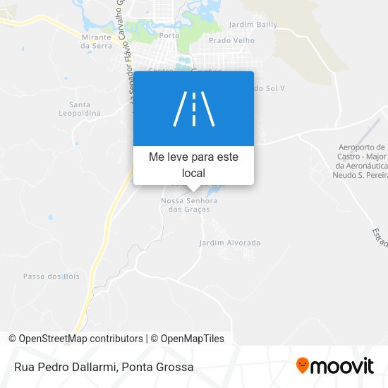 Rua Pedro Dallarmi mapa